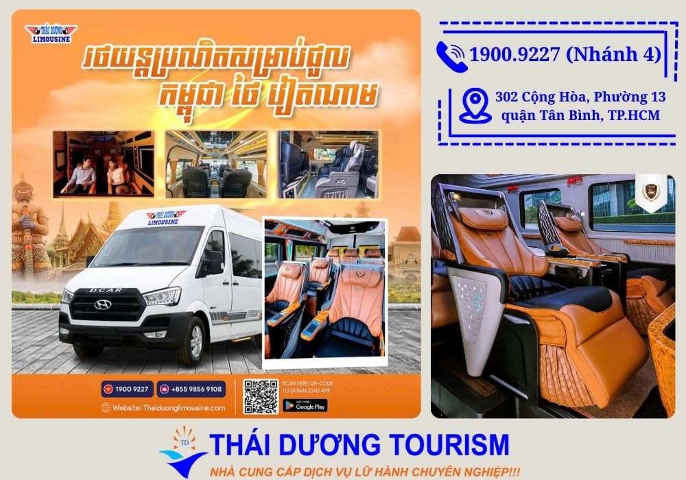 Lịch trình xe limousine tuyến TP.HCM đi Phnom Penh là lựa chọn tối ưu cho những ai mong muốn di chuyển quốc tế nhanh chóng, an toàn và thoải mái.