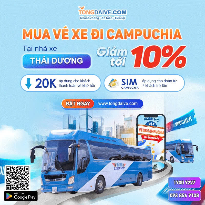 Xe Đi Campuchia Có Massage